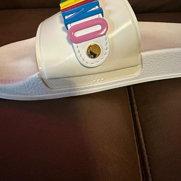 Moschino Multicolor Logo Slides - Picture 13 of 13